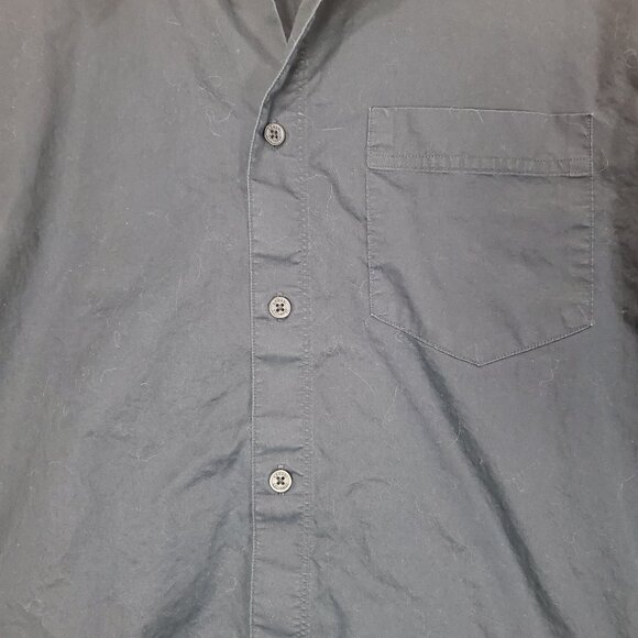 ARMANI EXCHANGE A/X Mens Shirt SZ L 16.5-17 Black Long Sleeves Collar Pocket - Picture 6 of 10